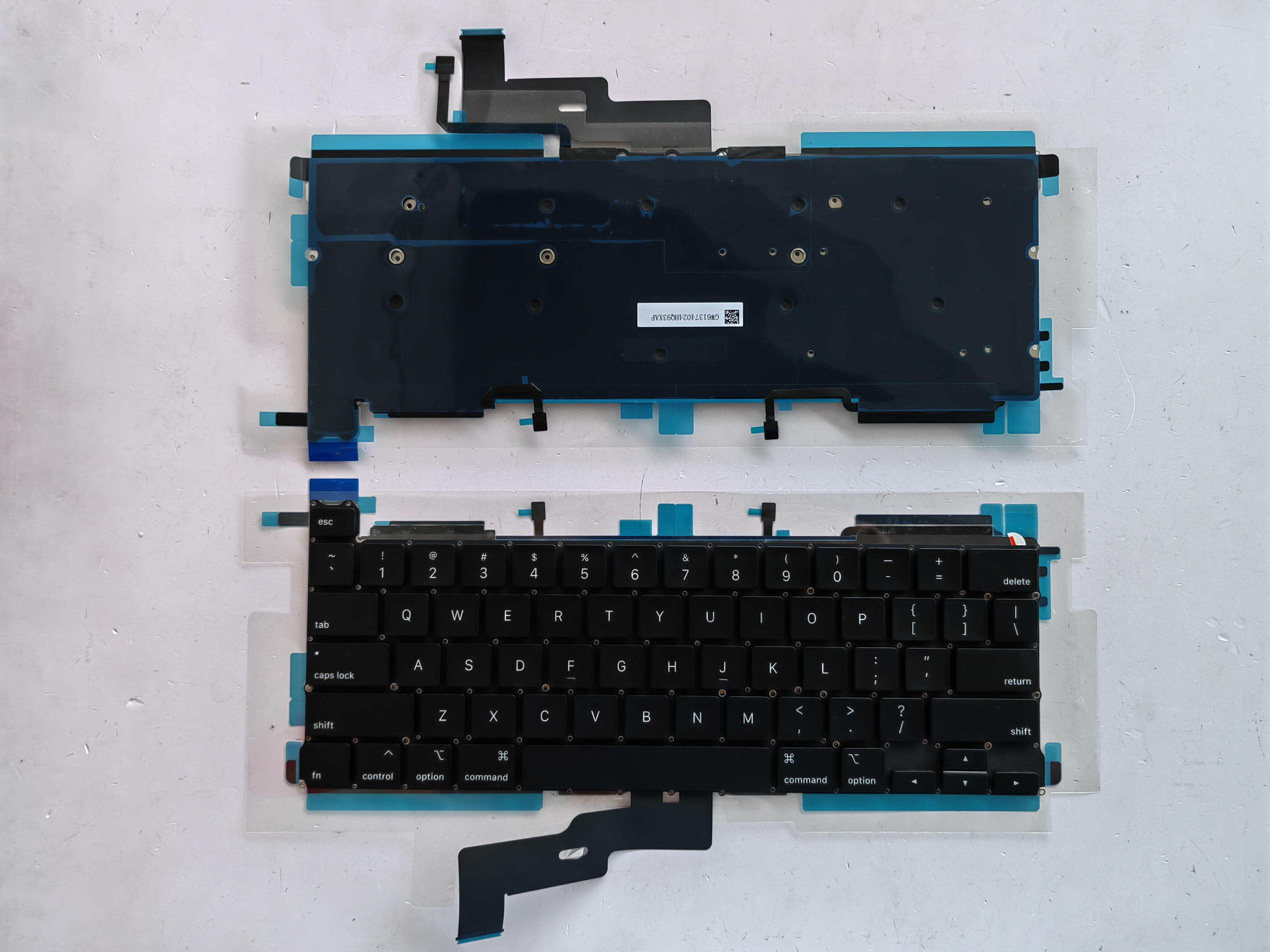 Picture of New Replacement Laptop Keyboard For APPLE A2289 small carriage return BLACK Backlit US Layout